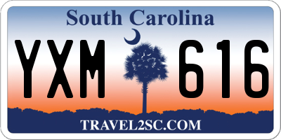 SC license plate YXM616
