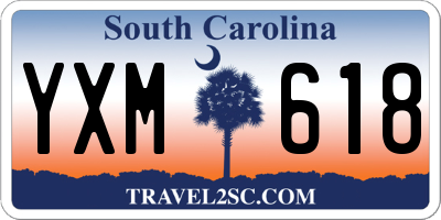 SC license plate YXM618