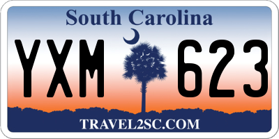 SC license plate YXM623