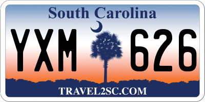 SC license plate YXM626