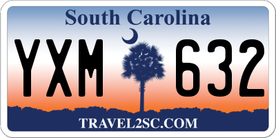 SC license plate YXM632