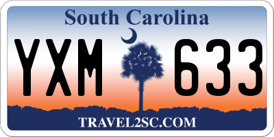 SC license plate YXM633
