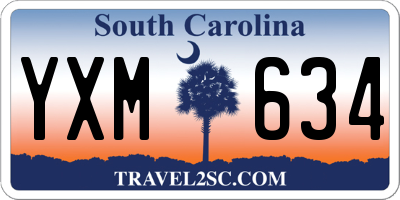 SC license plate YXM634