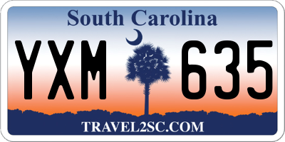 SC license plate YXM635