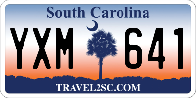 SC license plate YXM641