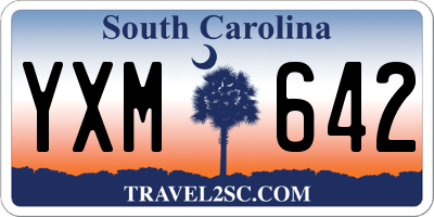 SC license plate YXM642