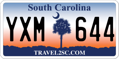 SC license plate YXM644