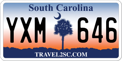 SC license plate YXM646