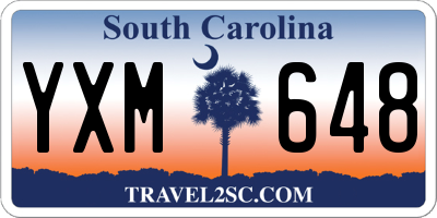 SC license plate YXM648