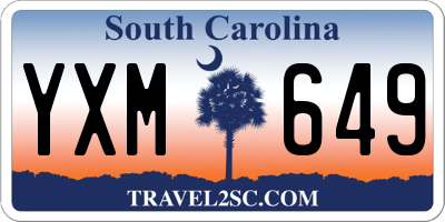 SC license plate YXM649
