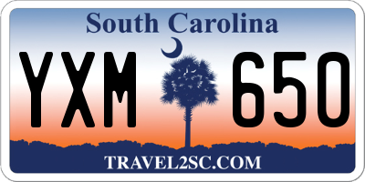 SC license plate YXM650