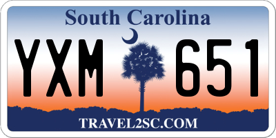 SC license plate YXM651