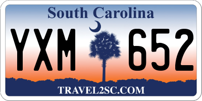 SC license plate YXM652