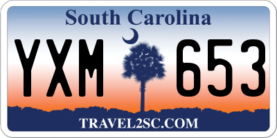 SC license plate YXM653