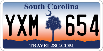 SC license plate YXM654