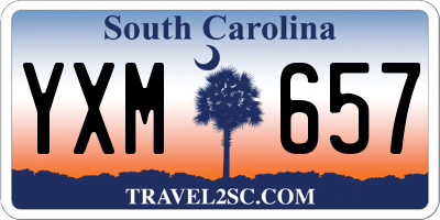 SC license plate YXM657