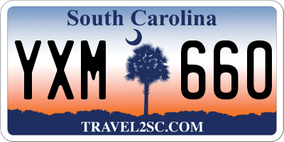 SC license plate YXM660