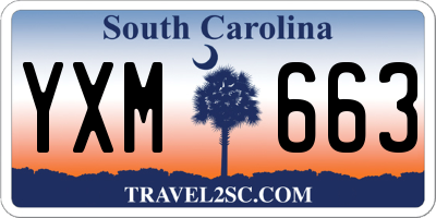SC license plate YXM663