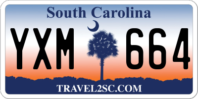 SC license plate YXM664