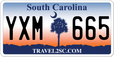 SC license plate YXM665