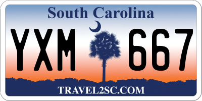 SC license plate YXM667