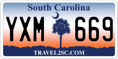 SC license plate YXM669