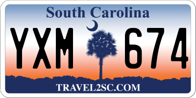 SC license plate YXM674