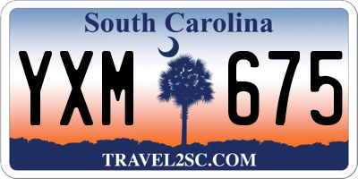 SC license plate YXM675