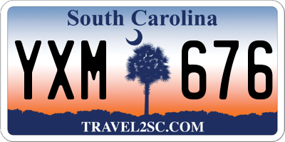 SC license plate YXM676