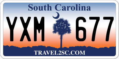 SC license plate YXM677