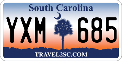 SC license plate YXM685