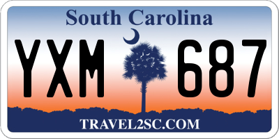 SC license plate YXM687