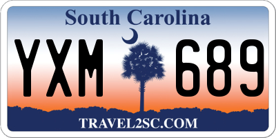 SC license plate YXM689