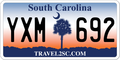 SC license plate YXM692