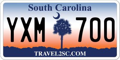 SC license plate YXM700