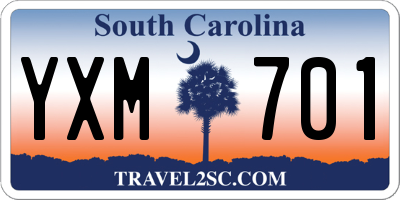 SC license plate YXM701