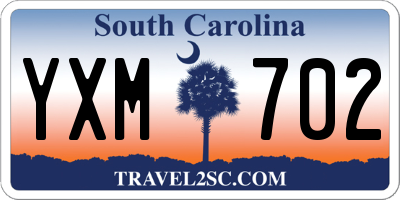 SC license plate YXM702