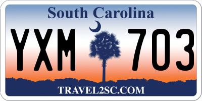 SC license plate YXM703
