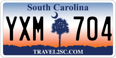 SC license plate YXM704