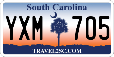 SC license plate YXM705