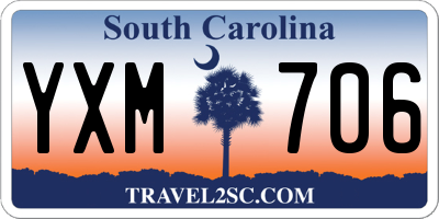 SC license plate YXM706