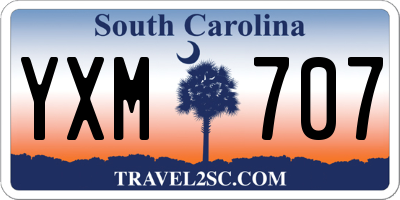 SC license plate YXM707