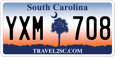 SC license plate YXM708