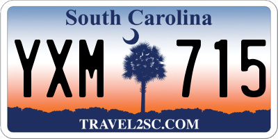 SC license plate YXM715