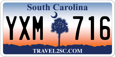 SC license plate YXM716