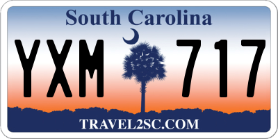 SC license plate YXM717