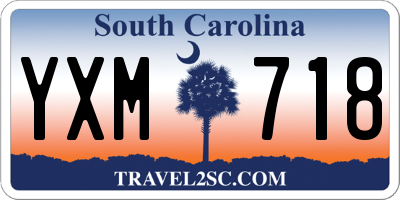 SC license plate YXM718