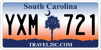 SC license plate YXM721