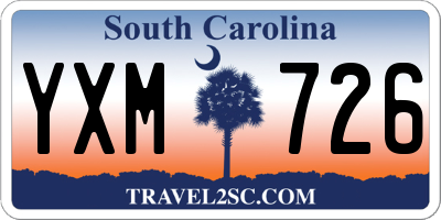 SC license plate YXM726
