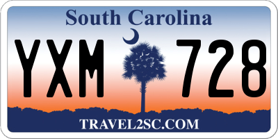 SC license plate YXM728